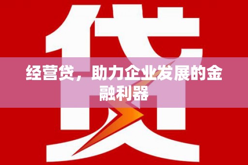 山海关经营贷，助力企业发展的金融利器