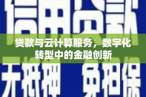 山海关贷款与云计算服务，数字化转型中的金融创新