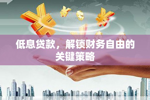 山海关低息贷款，解锁财务自由的关键策略