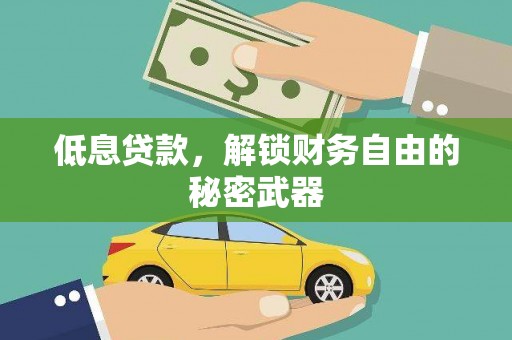 山海关低息贷款，解锁财务自由的秘密武器