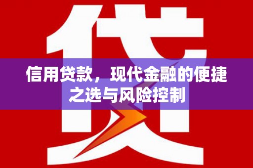 山海关信用贷款，现代金融的便捷之选与风险控制