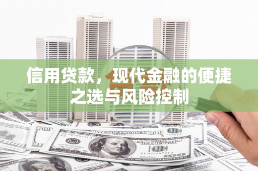 山海关信用贷款，现代金融的便捷之选与风险控制