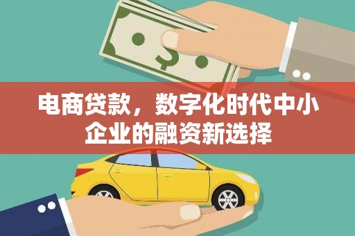 山海关电商贷款，数字化时代中小企业的融资新选择