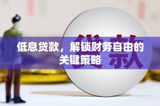 山海关低息贷款，解锁财务自由的关键策略