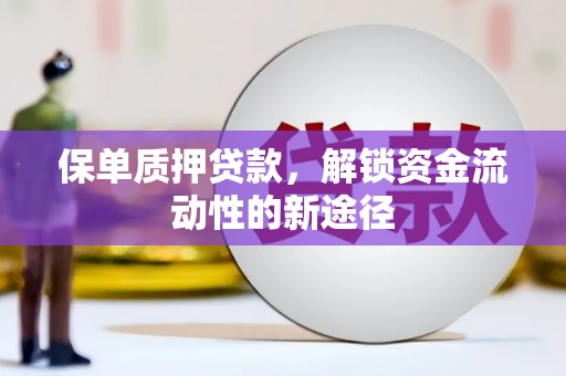 山海关保单质押贷款，解锁资金流动性的新途径