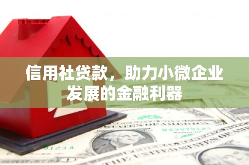 山海关信用社贷款，助力小微企业发展的金融利器