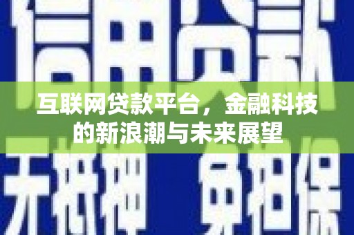 山海关互联网贷款平台，金融科技的新浪潮与未来展望