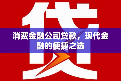 山海关消费金融公司贷款，现代金融的便捷之选