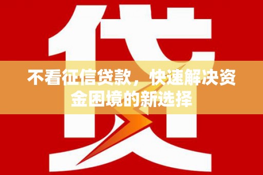 山海关不看征信贷款，快速解决资金困境的新选择