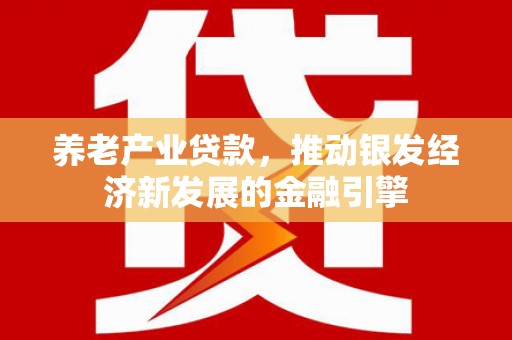山海关养老产业贷款，推动银发经济新发展的金融引擎