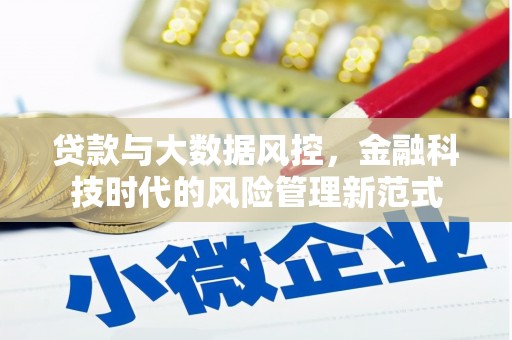 山海关贷款与大数据风控，金融科技时代的风险管理新范式