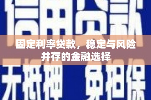 山海关固定利率贷款，稳定与风险并存的金融选择