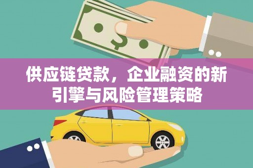 山海关供应链贷款，企业融资的新引擎与风险管理策略