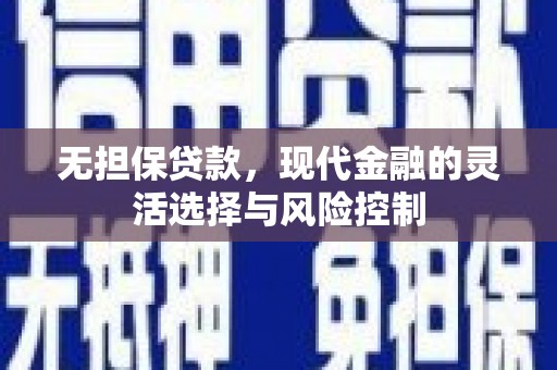 山海关无担保贷款，现代金融的灵活选择与风险控制
