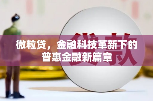 山海关微粒贷，金融科技革新下的普惠金融新篇章