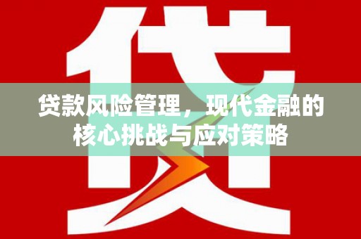 山海关贷款风险管理，现代金融的核心挑战与应对策略