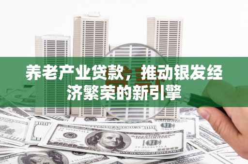 山海关养老产业贷款，推动银发经济繁荣的新引擎