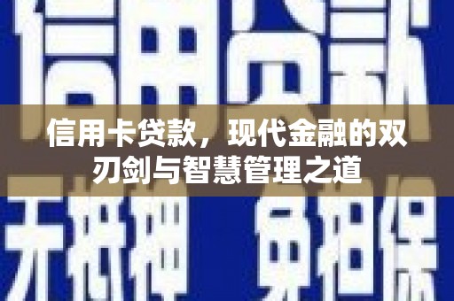 山海关信用卡贷款，现代金融的双刃剑与智慧管理之道