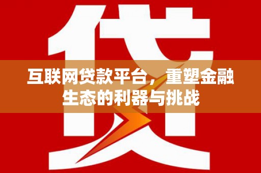 山海关互联网贷款平台，重塑金融生态的利器与挑战