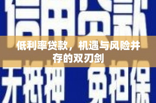 山海关低利率贷款，机遇与风险并存的双刃剑