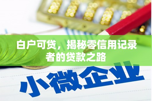 山海关白户可贷，揭秘零信用记录者的贷款之路
