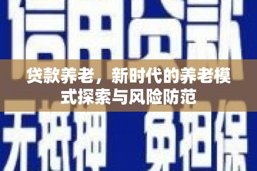 山海关贷款养老，新时代的养老模式探索与风险防范