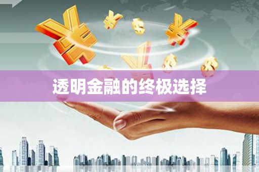 山海关透明金融的终极选择