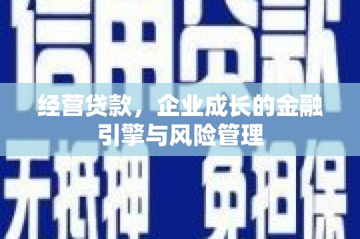 山海关经营贷款，企业成长的金融引擎与风险管理
